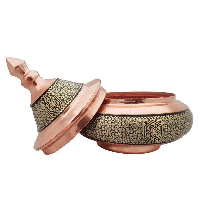 قندان سفینه ای خاتم ممتاز اعلاء