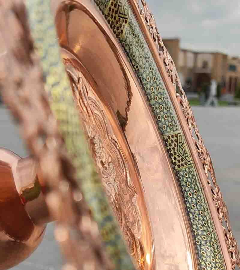 شیرینی خوری قلم زنی مس و خاتم