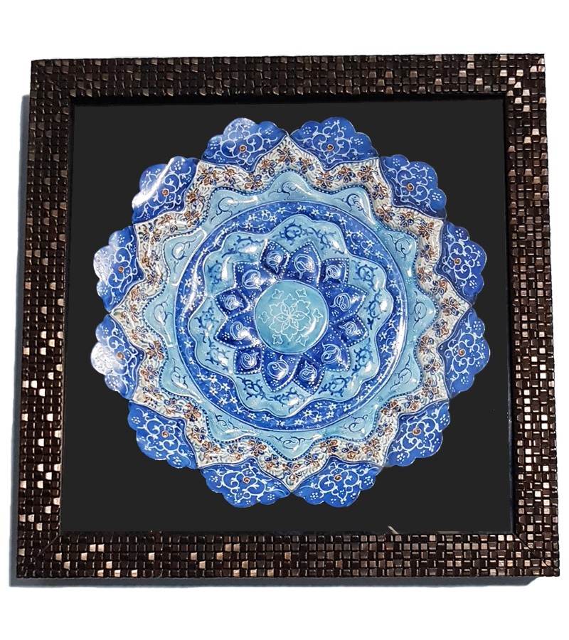 بشقاب مینا کاری 25 سانتی