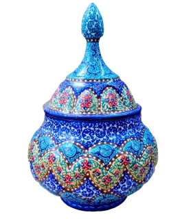 قندان-توپی-مینا-کاری